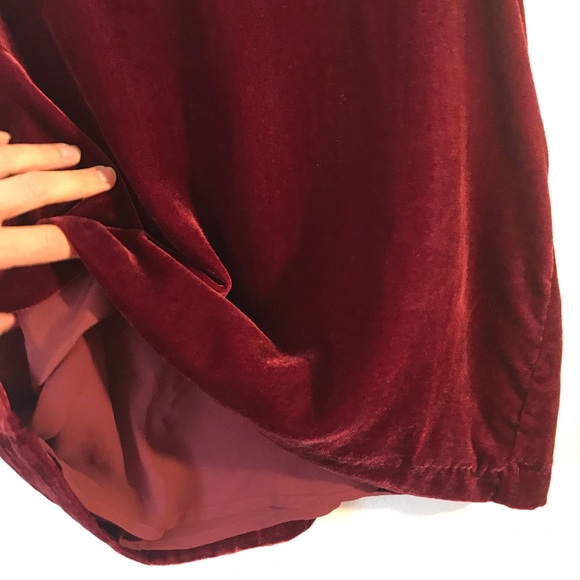 J. Crew Velvet Tank Top, Maroon/Burgundy, Size 0 - Picture 5 of 8